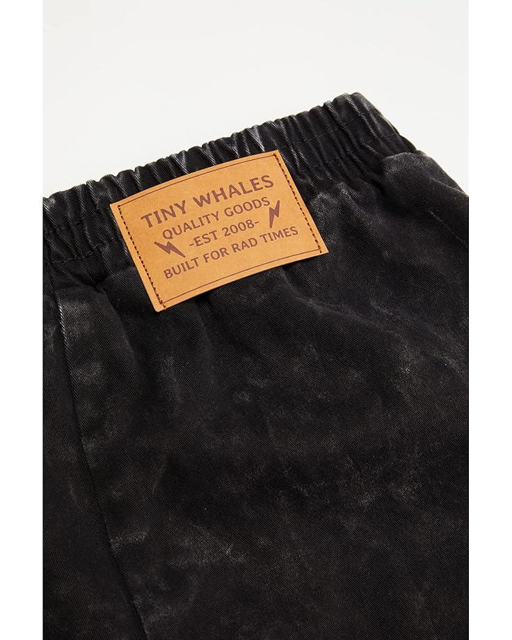 Шорты Tiny Whales Asphalt Dad Shorts, цвет Black Acid Wash