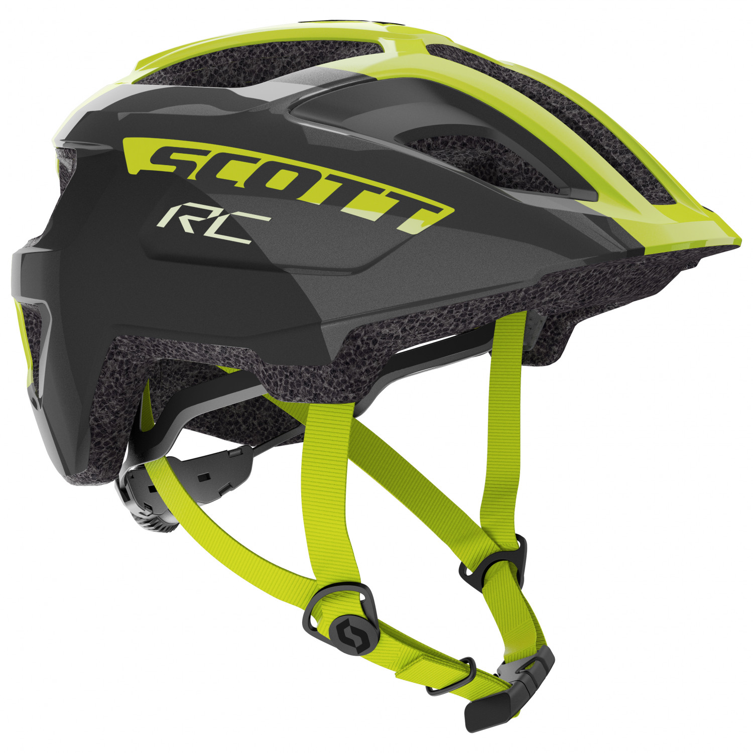Велосипедный шлем Scott Kid's Helmet Spunto (CE) Junior, цвет Black/Radium Yellow RC шлем scott spunto kid ce atlantic blue