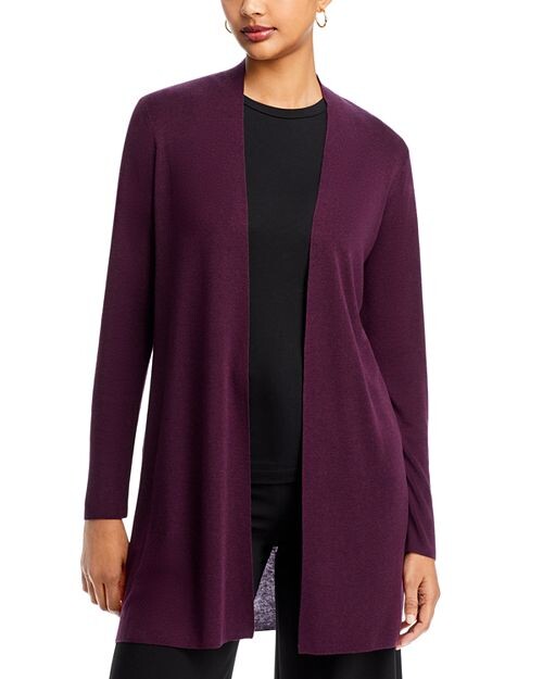 

Прямой свитер-кардиган Eileen Fisher, цвет Purple