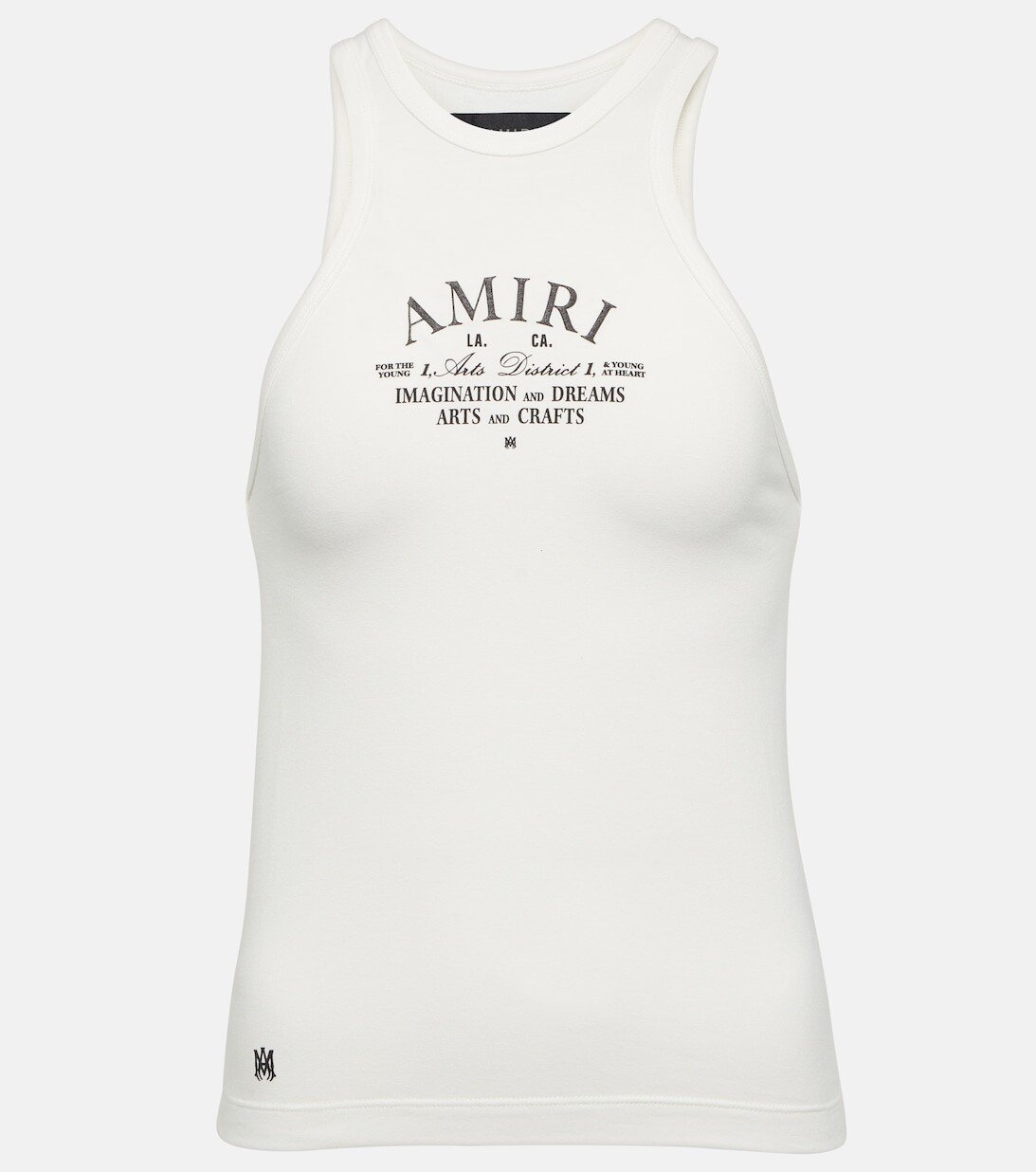 

Майка из смесового хлопка с логотипом AMIRI, белый