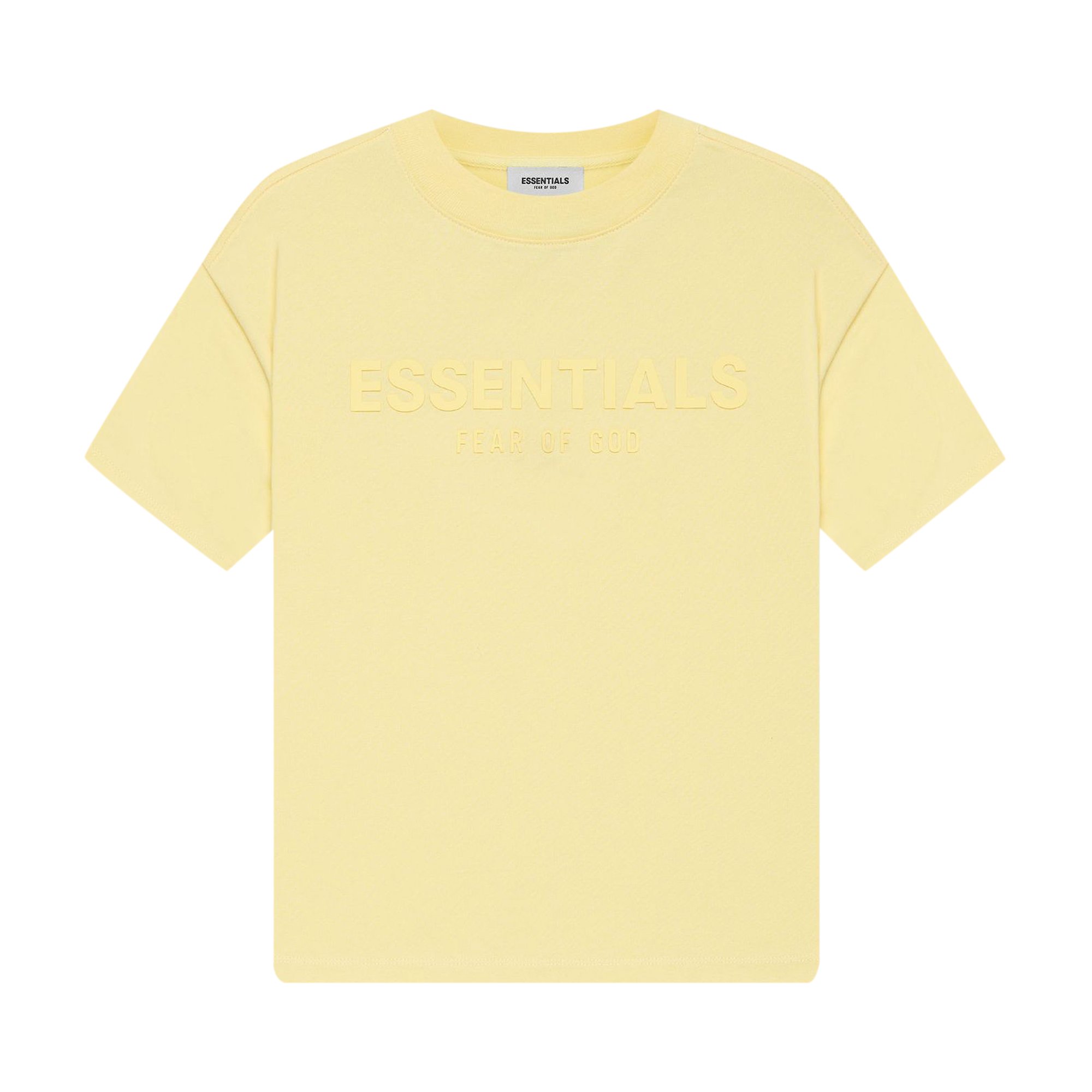 Детская футболка с короткими рукавами Fear of God Essentials, цвет Лимонад
