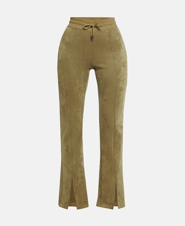 

Брюки из кожи Guess, зеленый