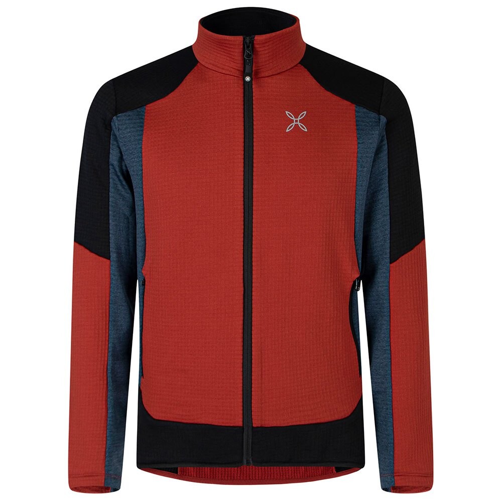

Толстовка на молнии Montura Stretch Color Confort Fit, красный