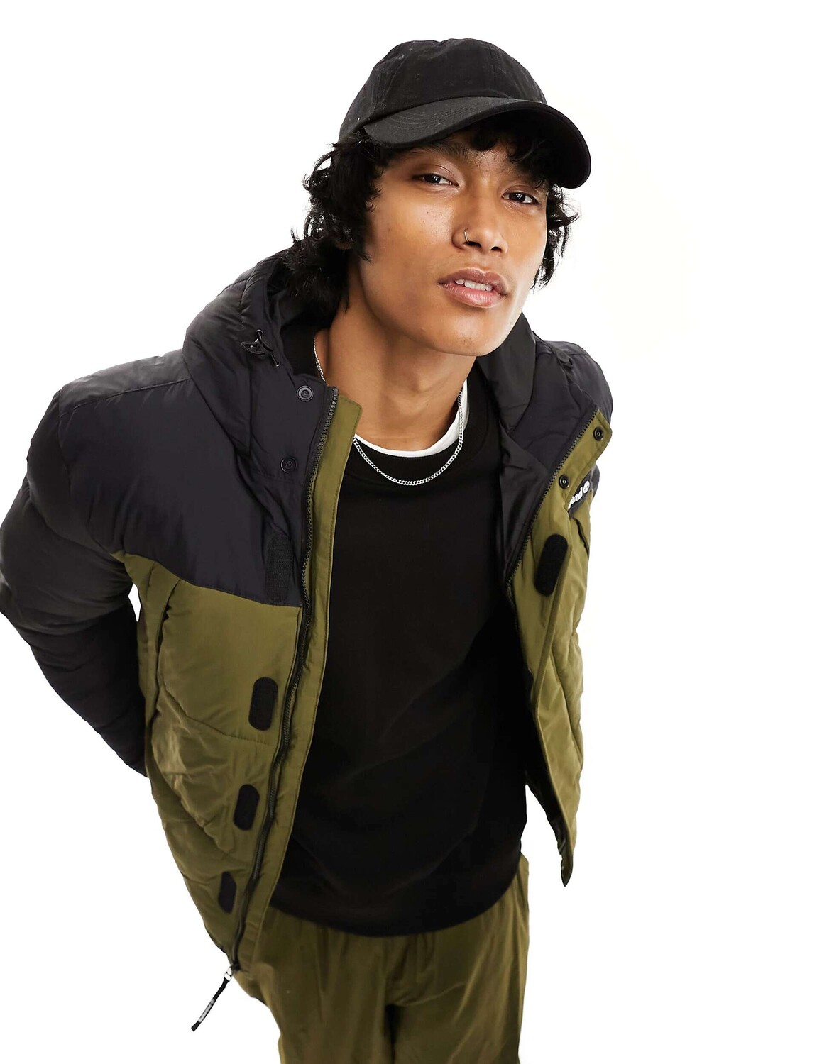 

Черно-зеленая пуховик Timberland Outdoor Archive, Черный