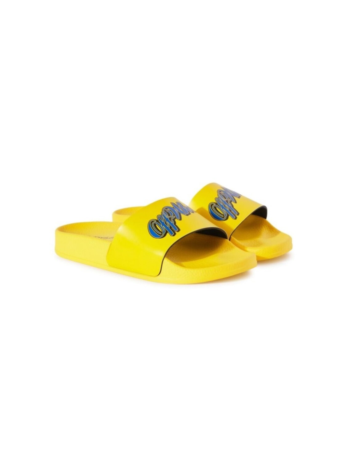 

Off-White Kids шлепанцы с логотипом, желтый