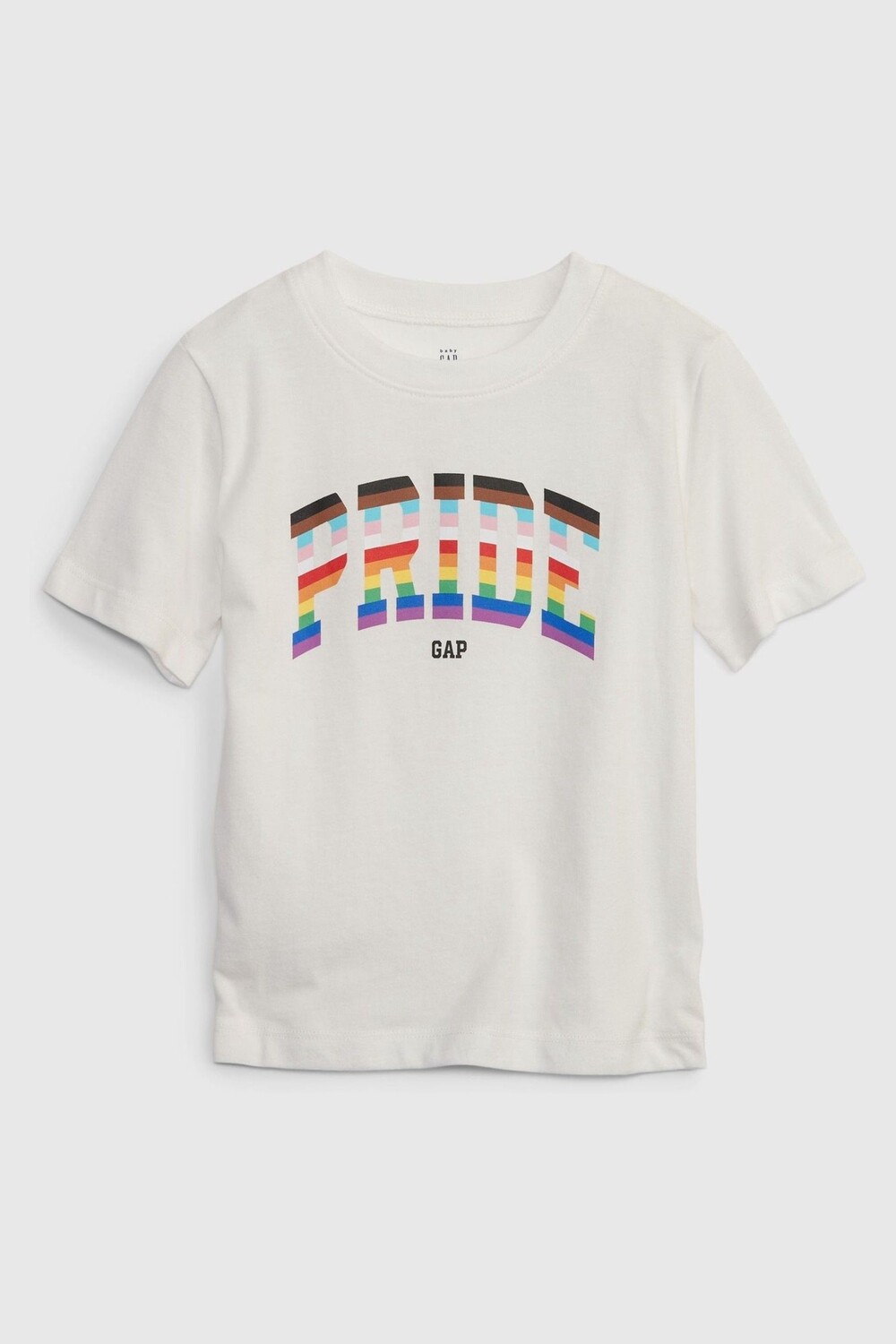 

Футболка Pride с короткими рукавами и круглым вырезом логотипом Gap, белый