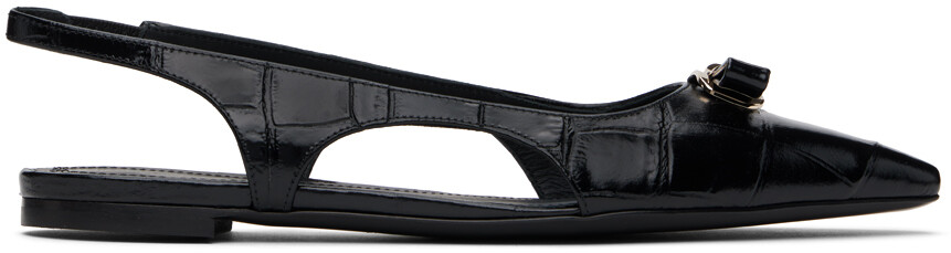 

Черные балетки с мини-бабочками Ferragamo