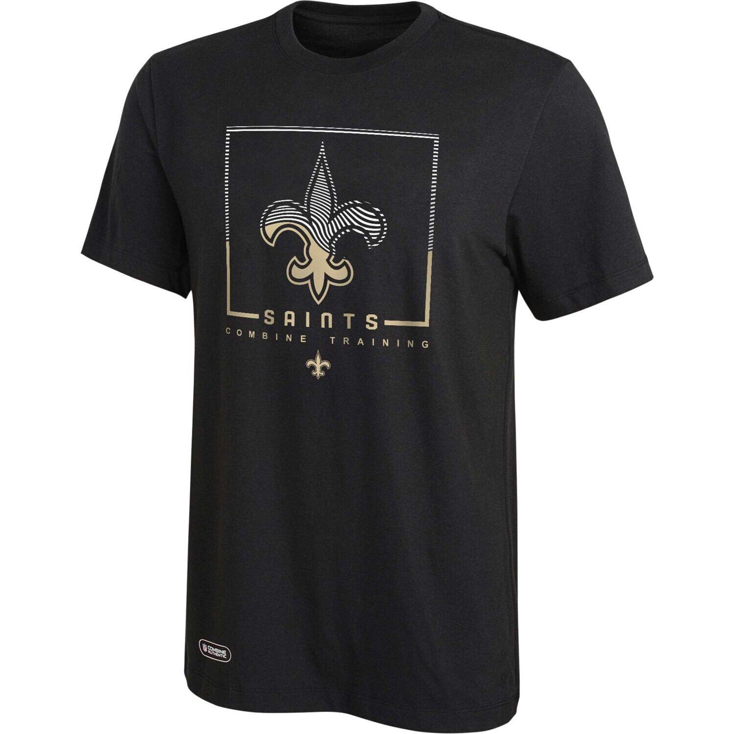 

Мужская черная футболка-клатч New Orleans Saints Joint Authentic Outerstuff, Черный