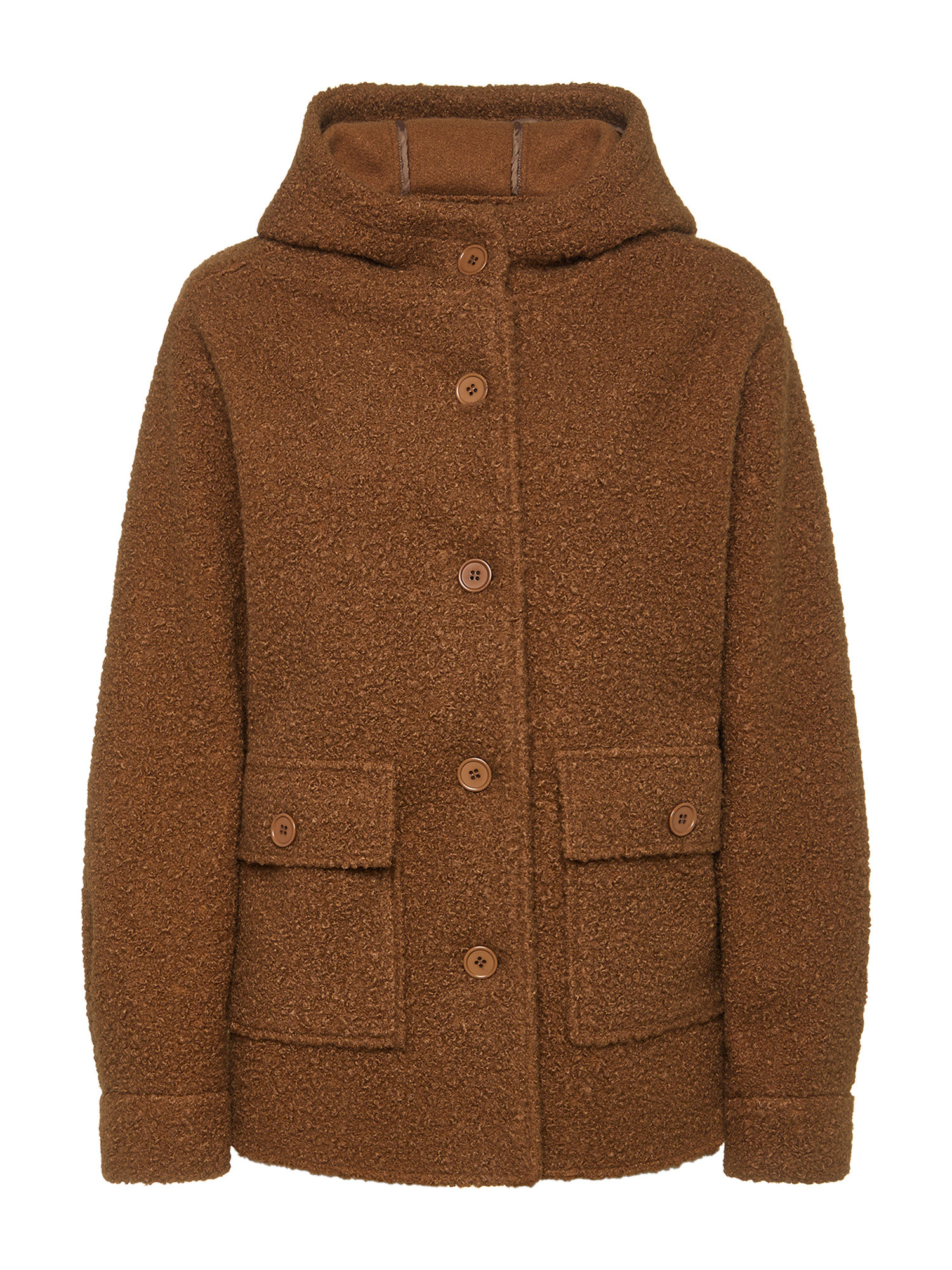 Koan Collection Короткая куртка с капюшоном., коричневый женская короткая куртка с капюшоном однотонная повседневная короткая куртка на молнии с длинным рукавом в корейском стиле осень зима 2023