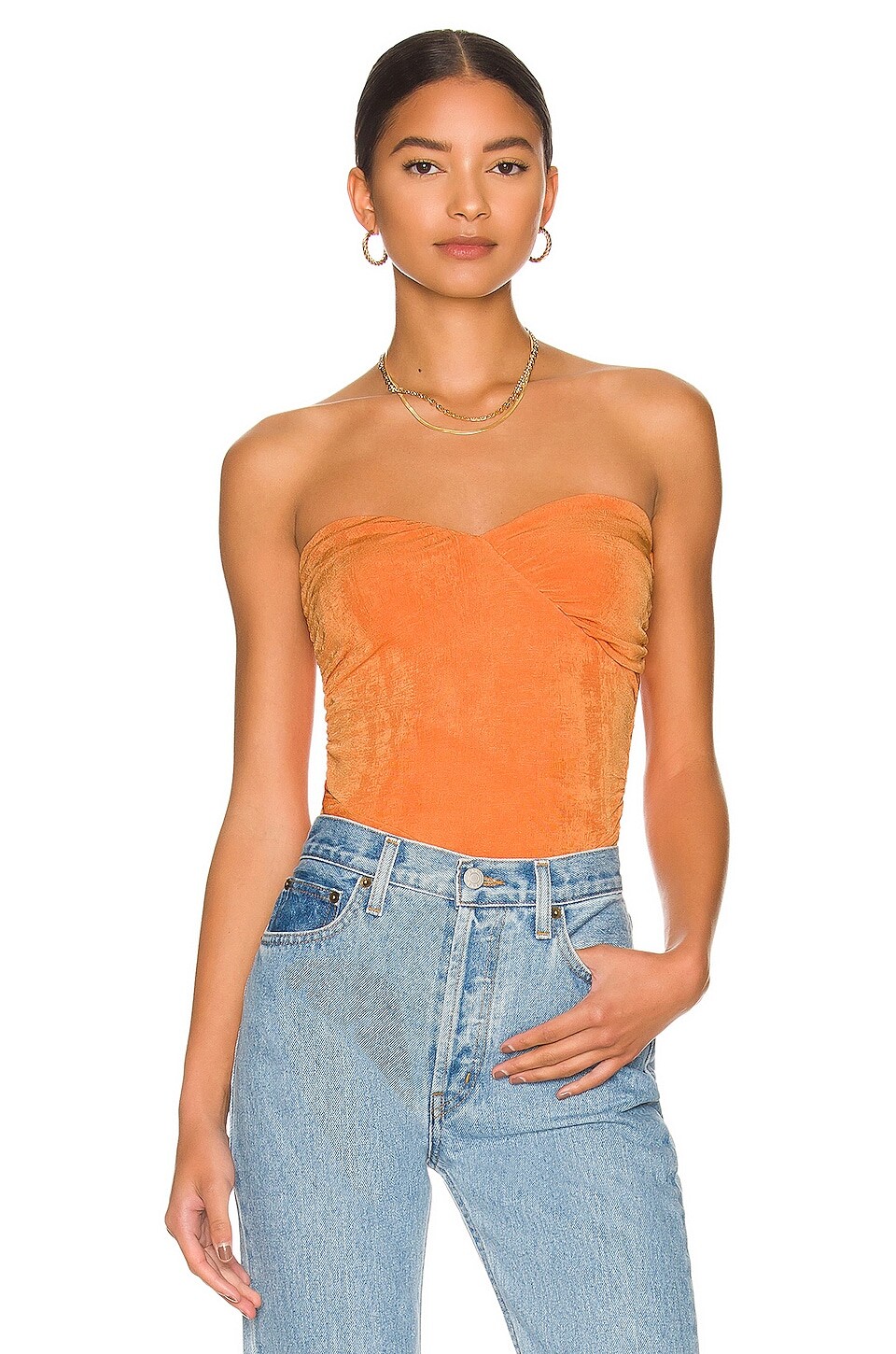 

Топ superdown Marcella Wrap Bustier, оранжевый
