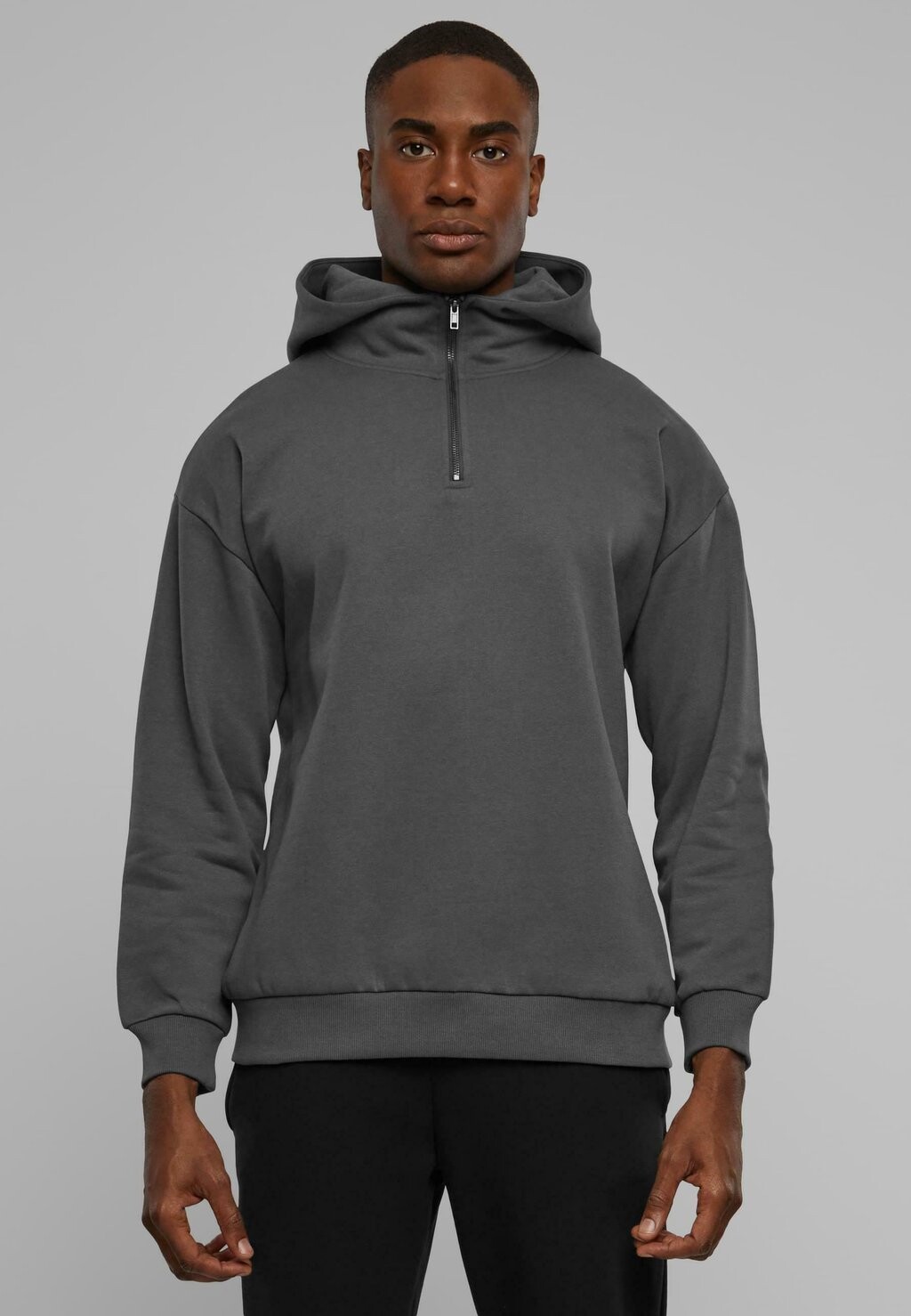 

Толстовка High Neck Urban Classics, темно-серый