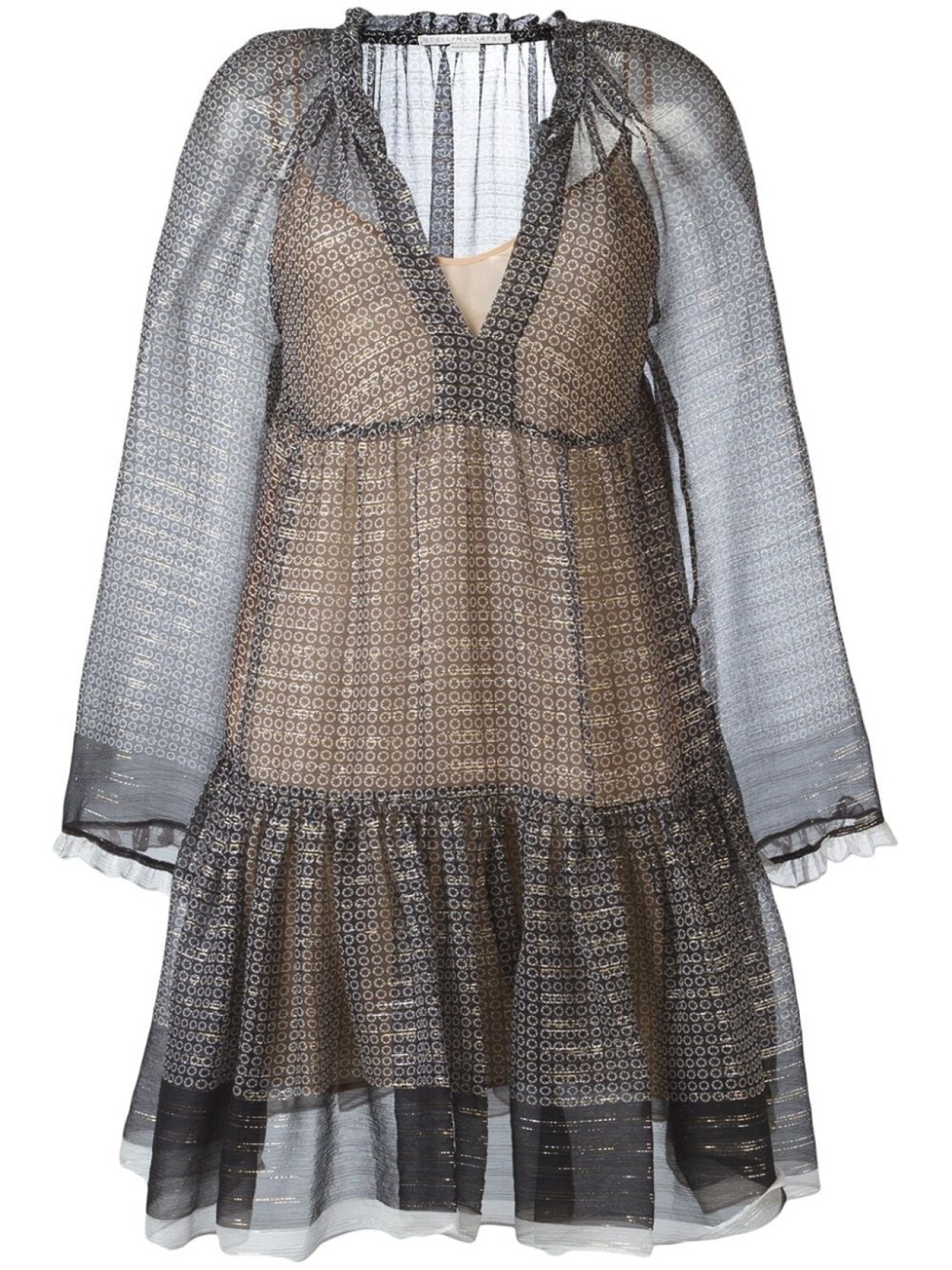 

Stella McCartney платье c V-образным вырезом, черный