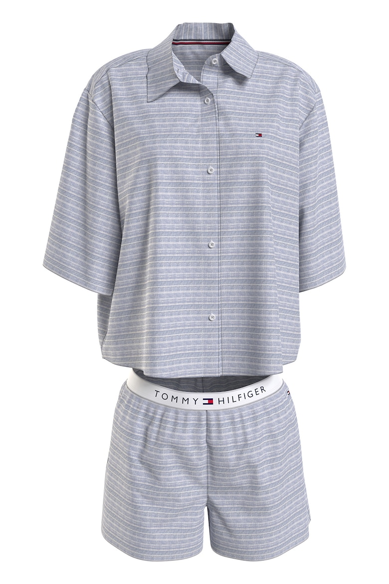 Пижамы из льна и хлопка Tommy Hilfiger, серый