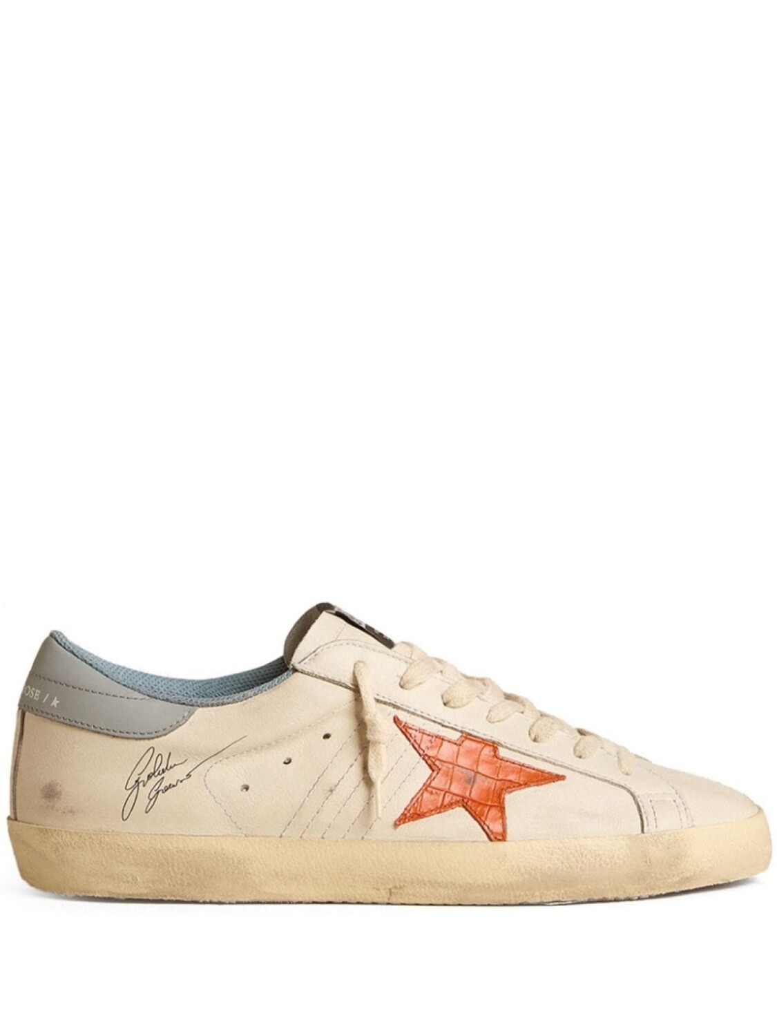 

Golden Goose кроссовки Super-Star с эффектом потертости, белый