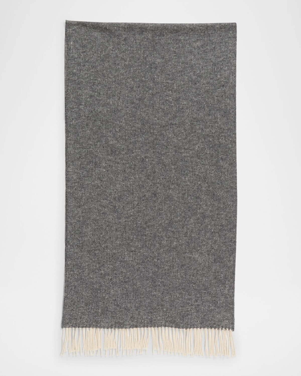 

Шарф с бахромой из матового переработанного хлопка и кашемира Eileen Fisher, цвет Ash