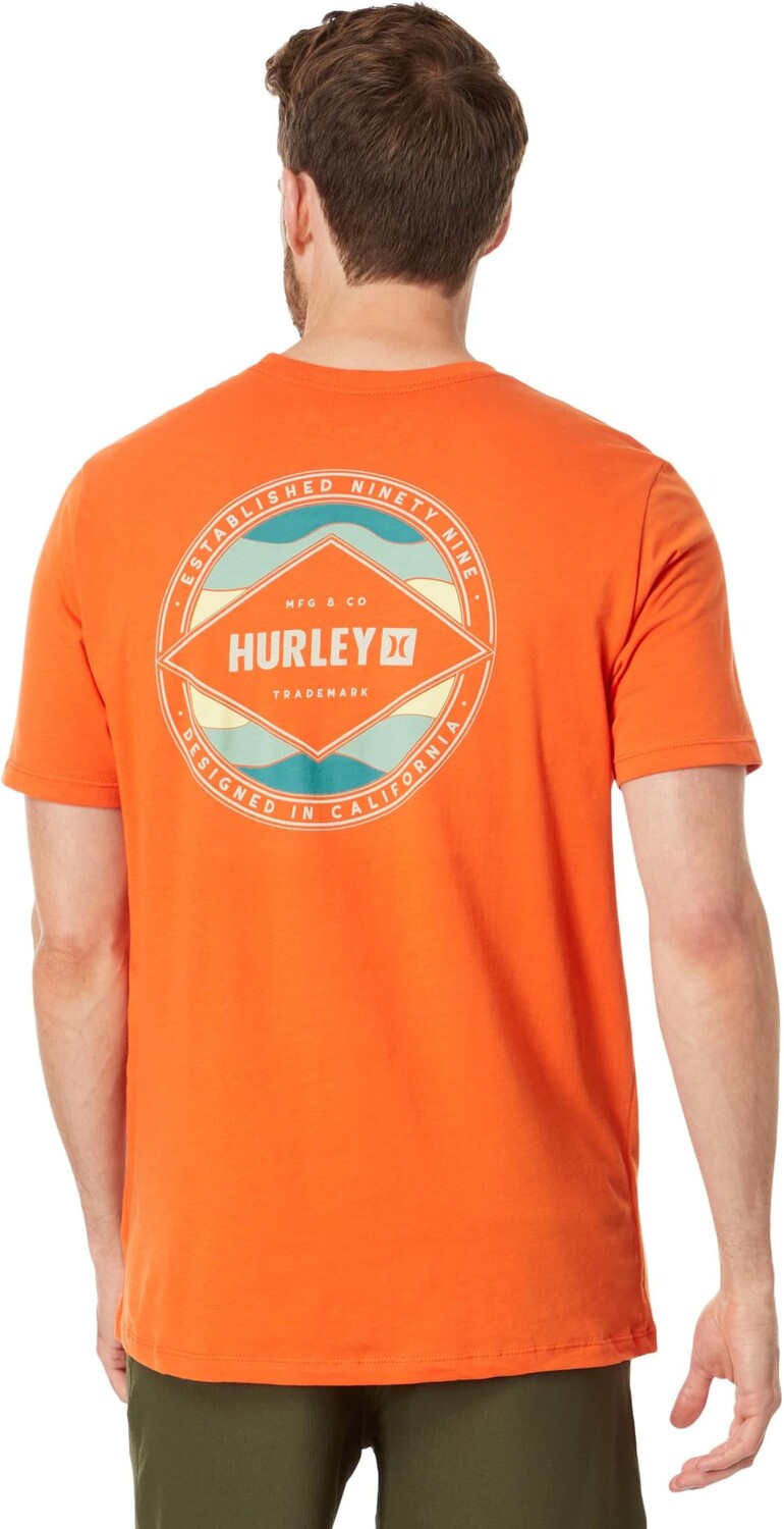 

Волнистая футболка с короткими рукавами Hurley, цвет Bengal