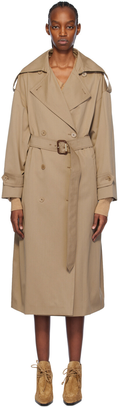 

Светло-коричневый тренч Salpa Max Mara