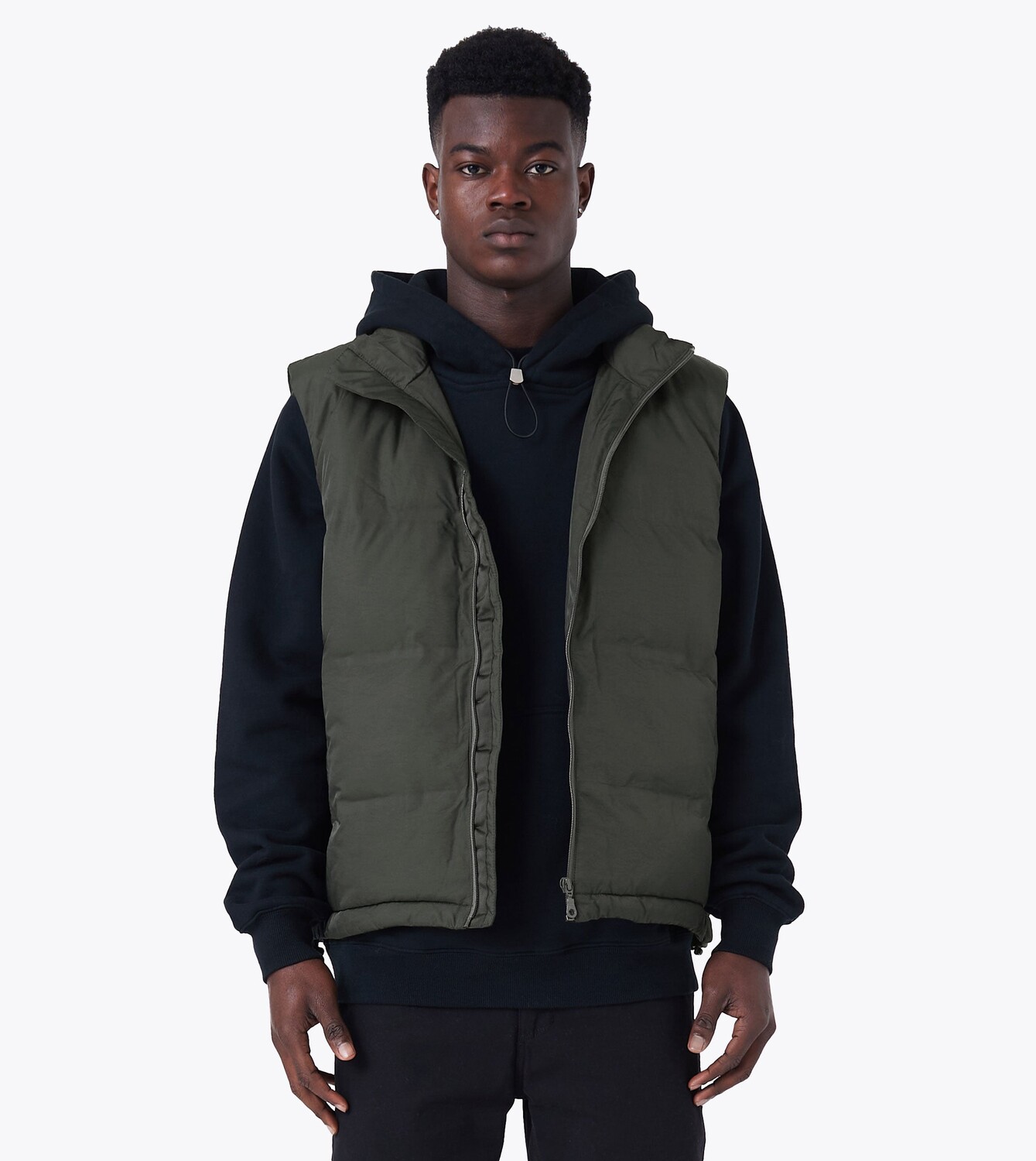 

Powells Puffer Vest Dk Army ZANEROBE