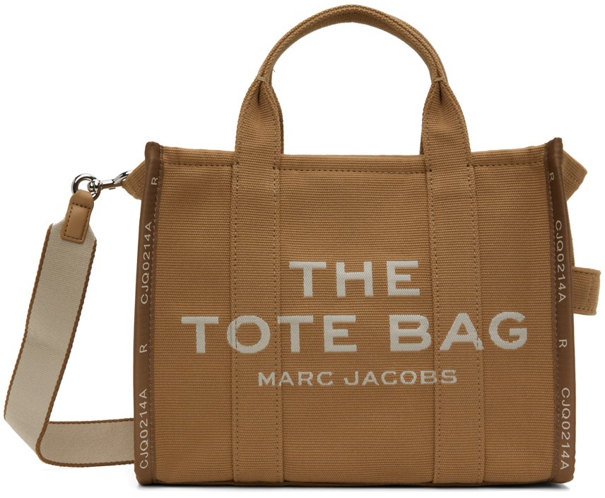 цена Светло-коричневая сумка-тоут 'The Jacquard Medium' Marc Jacobs