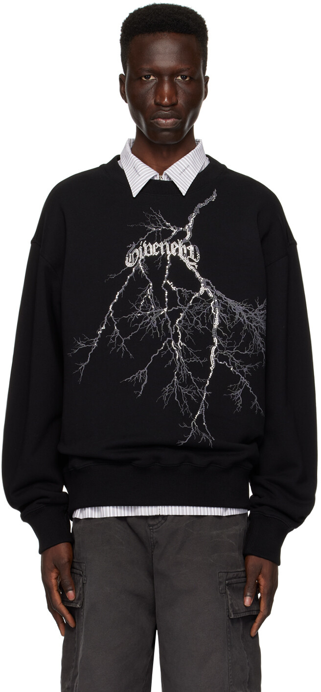 

Черный свитшот с кристаллами Givenchy