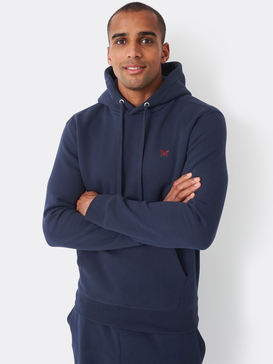 

Толстовка Crossed Oars из хлопковой смеси Crew Clothing, темно-синий