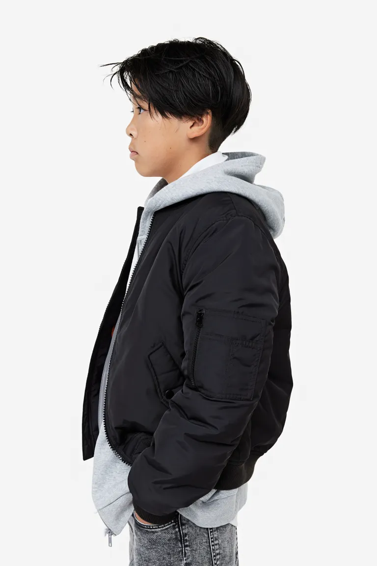 

Куртка бомбер H&M, черный