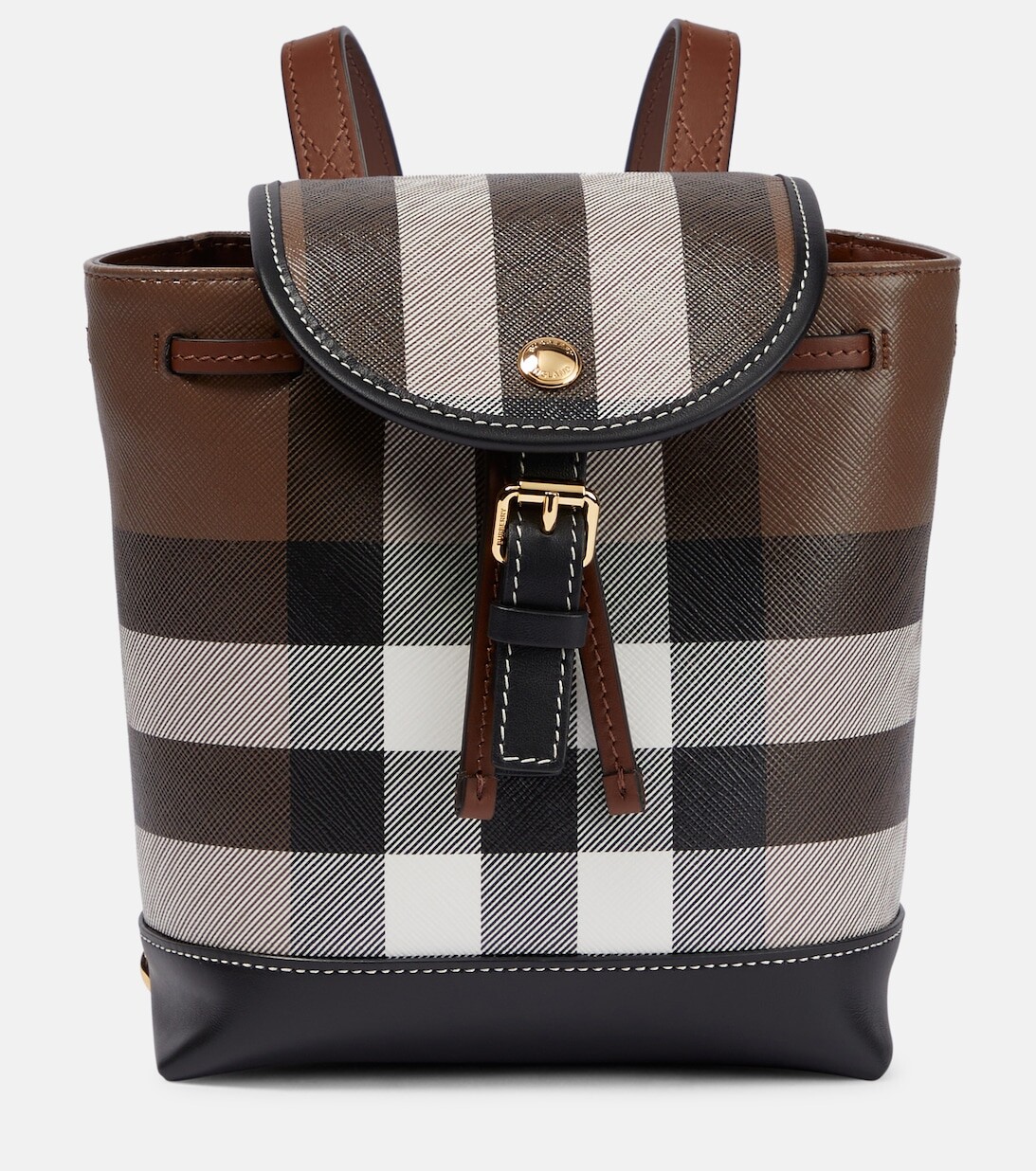 

Рюкзак из холщовой ткани в микроклетку Burberry, разноцветный