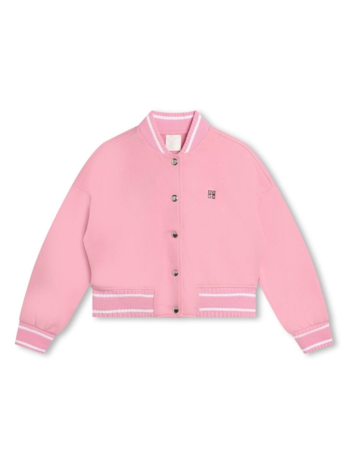

Givenchy Kids фактурный бомбер с логотипом 4G, розовый