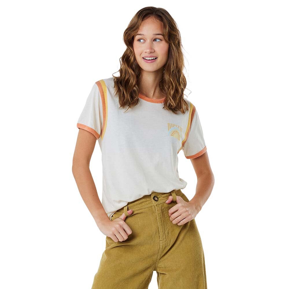 

Футболка с коротким рукавом Rip Curl Ringer Surf Revival, бежевый