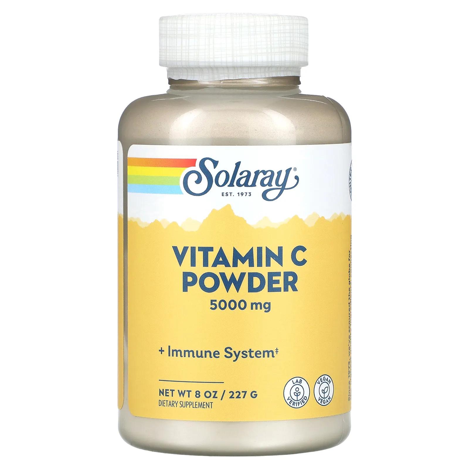 Solaray Витамин C в порошке 5000 мг 8 унц. (227 г) thompson витамин c в порошке 5000 мг 8 унций