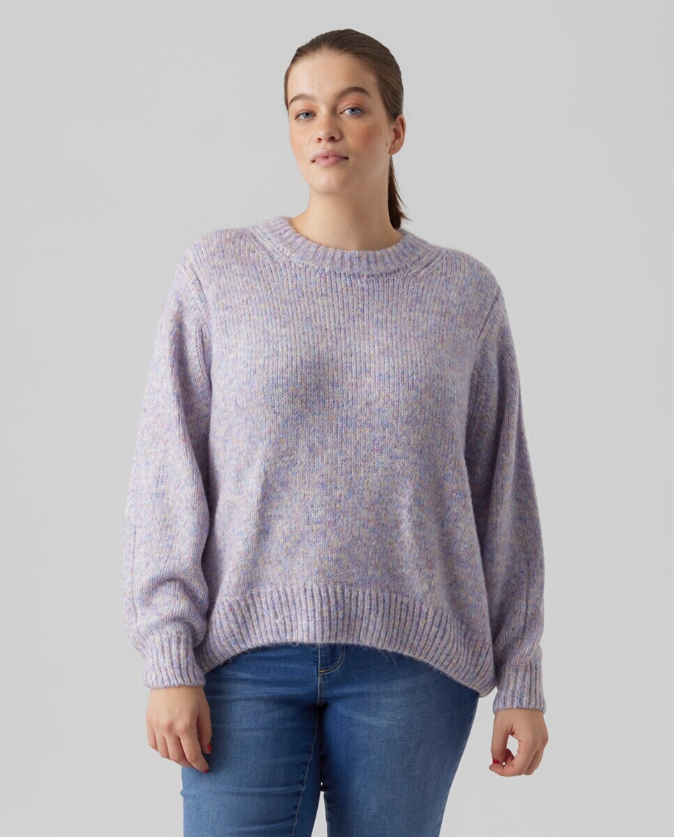 

Женский свитер с круглым вырезом Vero Moda Curve, синий