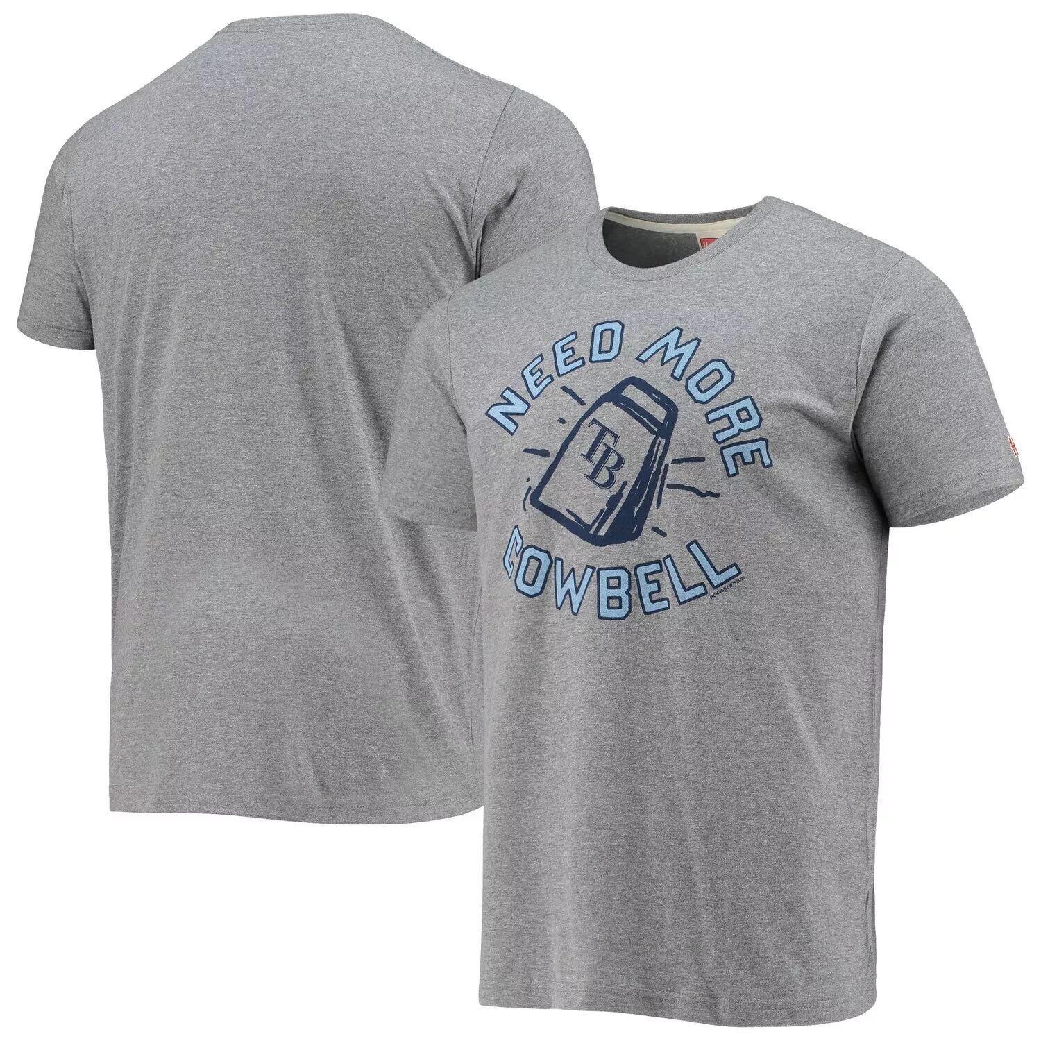 

Мужская серая футболка Homage Heathered Tampa Bay Rays Hyper Local Tri-Blend