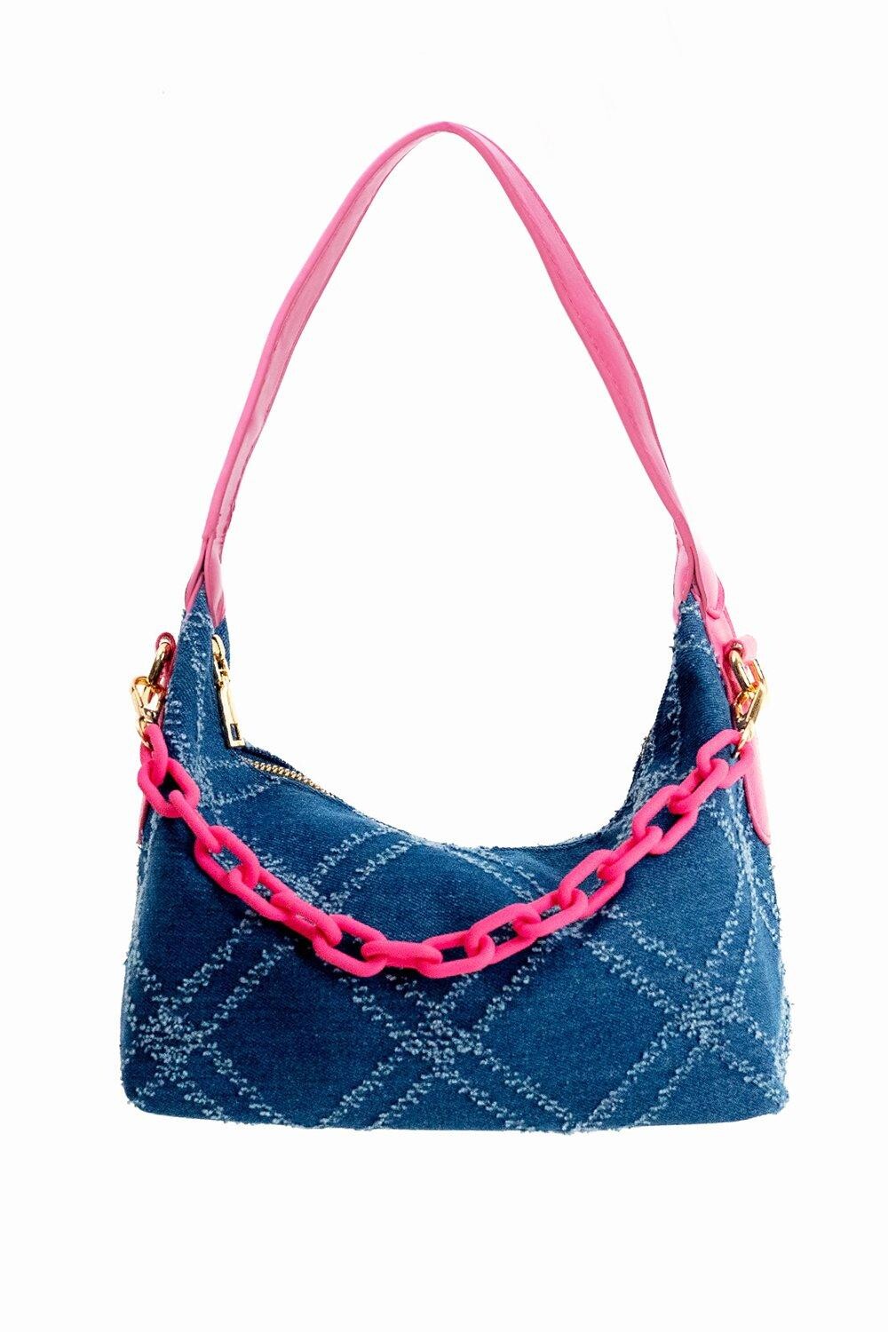 

Джинсовая сумка через плечо с напуском My Accessories London, синий