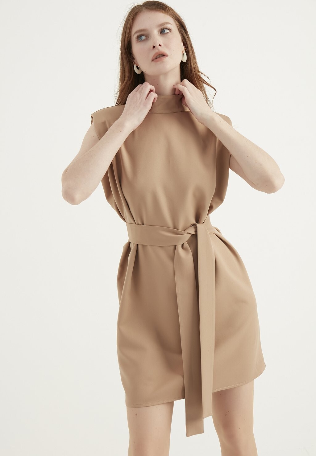 

Летнее платье Мини-платье без рукавов Herita, цвет light brown