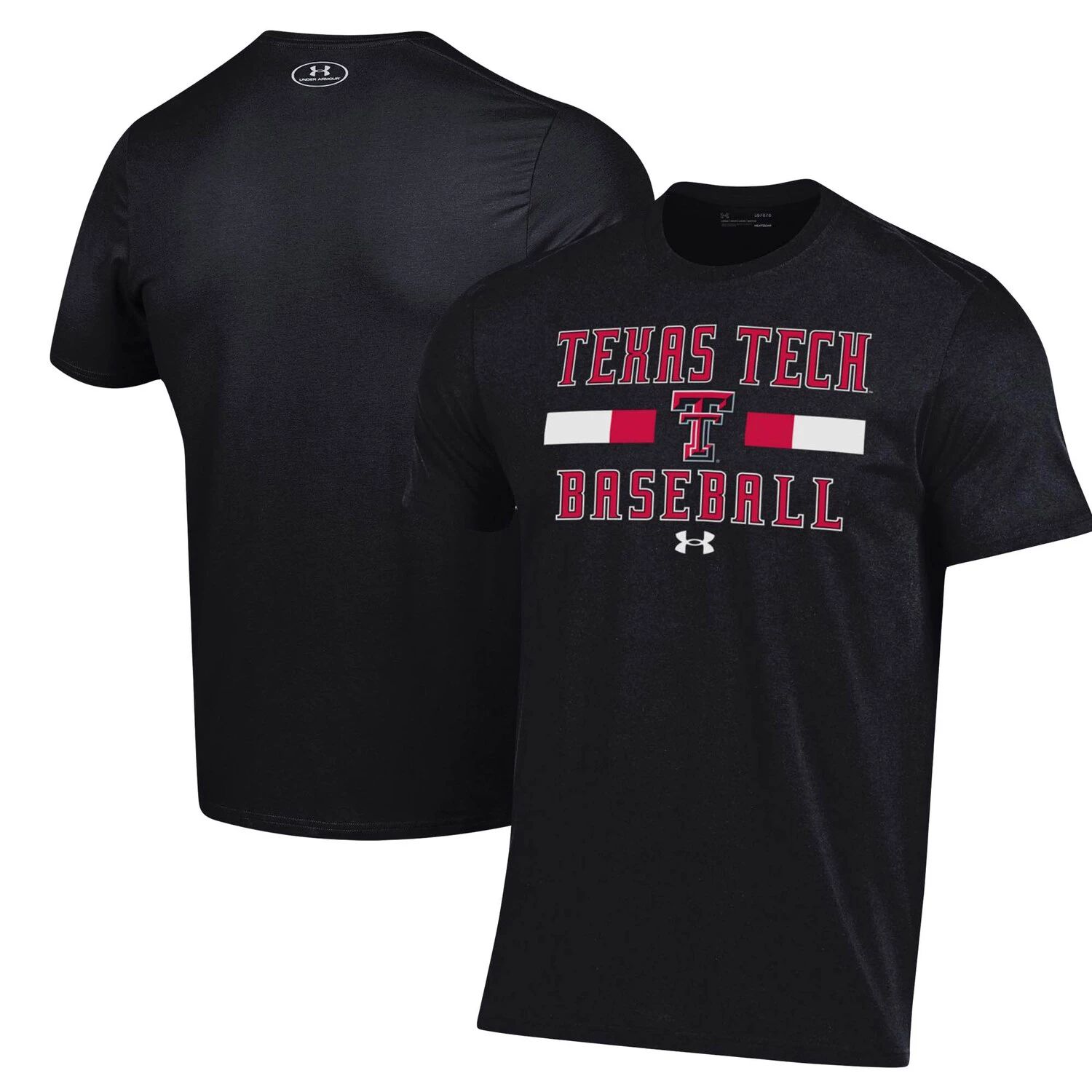 

Мужская черная футболка Texas Tech Red Raiders Baseball Stack Performance Under Armour