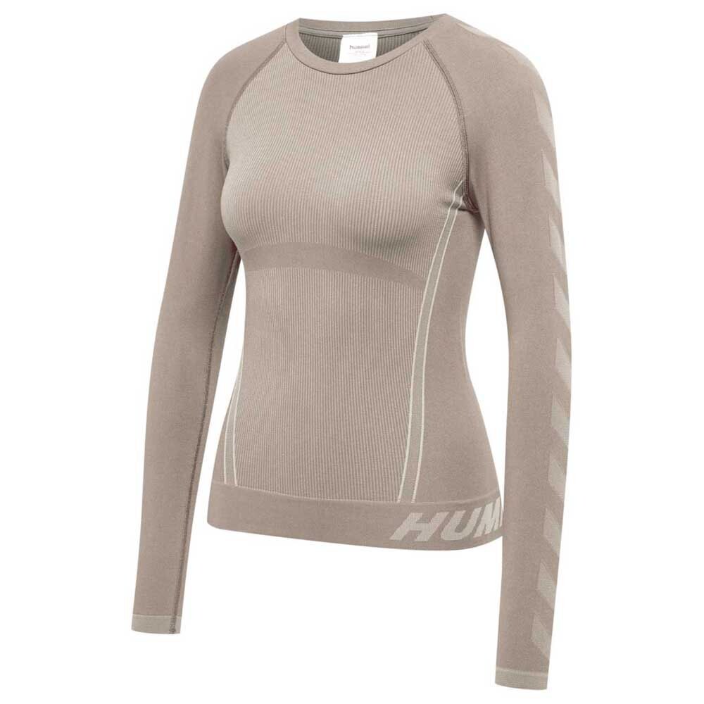 

Футболка с длинным рукавом Hummel Christel Seamless, бежевый