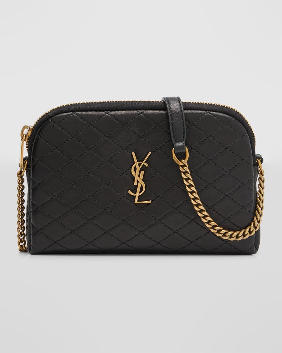 

Мини-сумка через плечо Gaby из кожи ягненка Saint Laurent