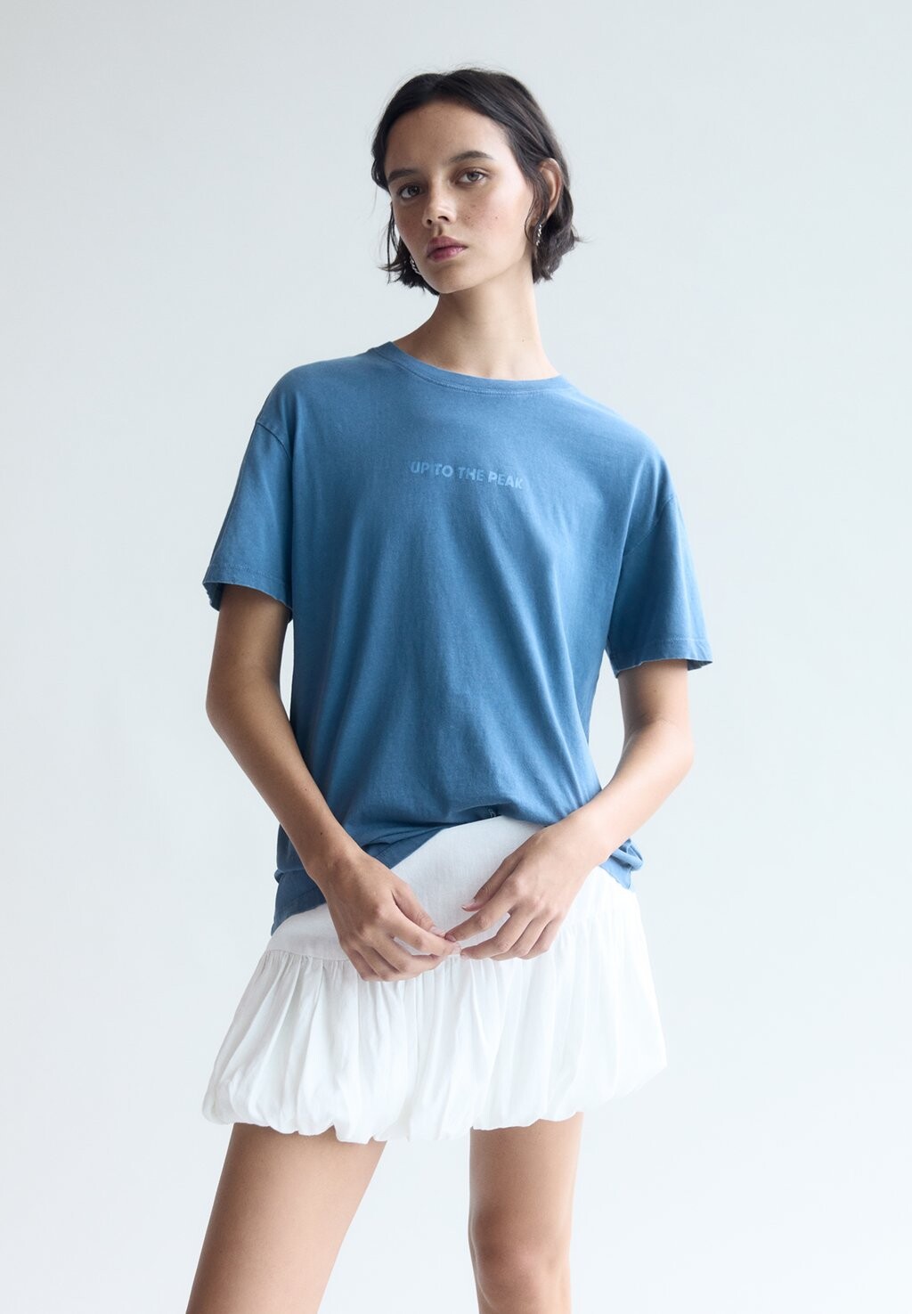 

Футболка с принтом PULL&BEAR, синий