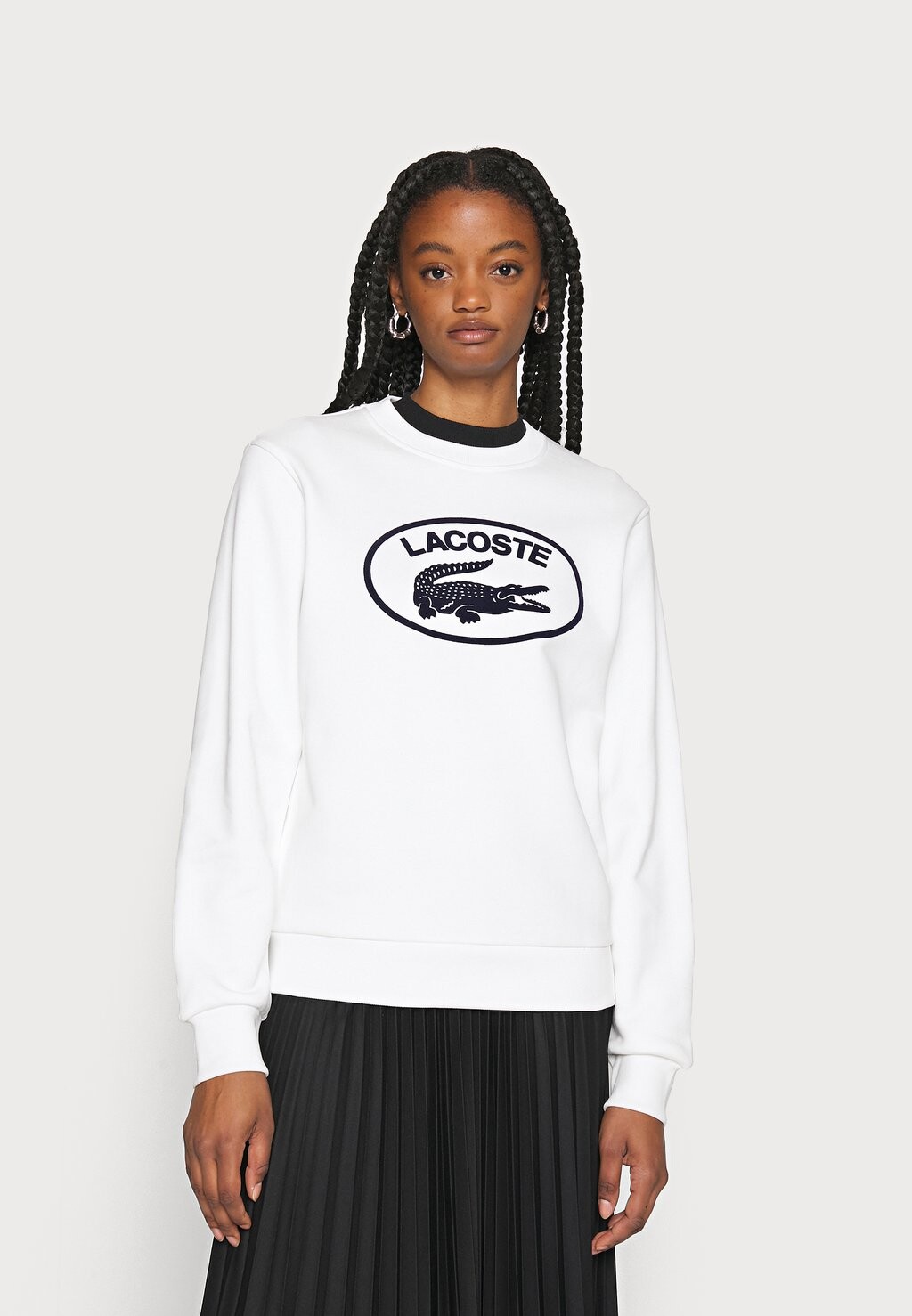 

Толстовка Lacoste, белый/черный