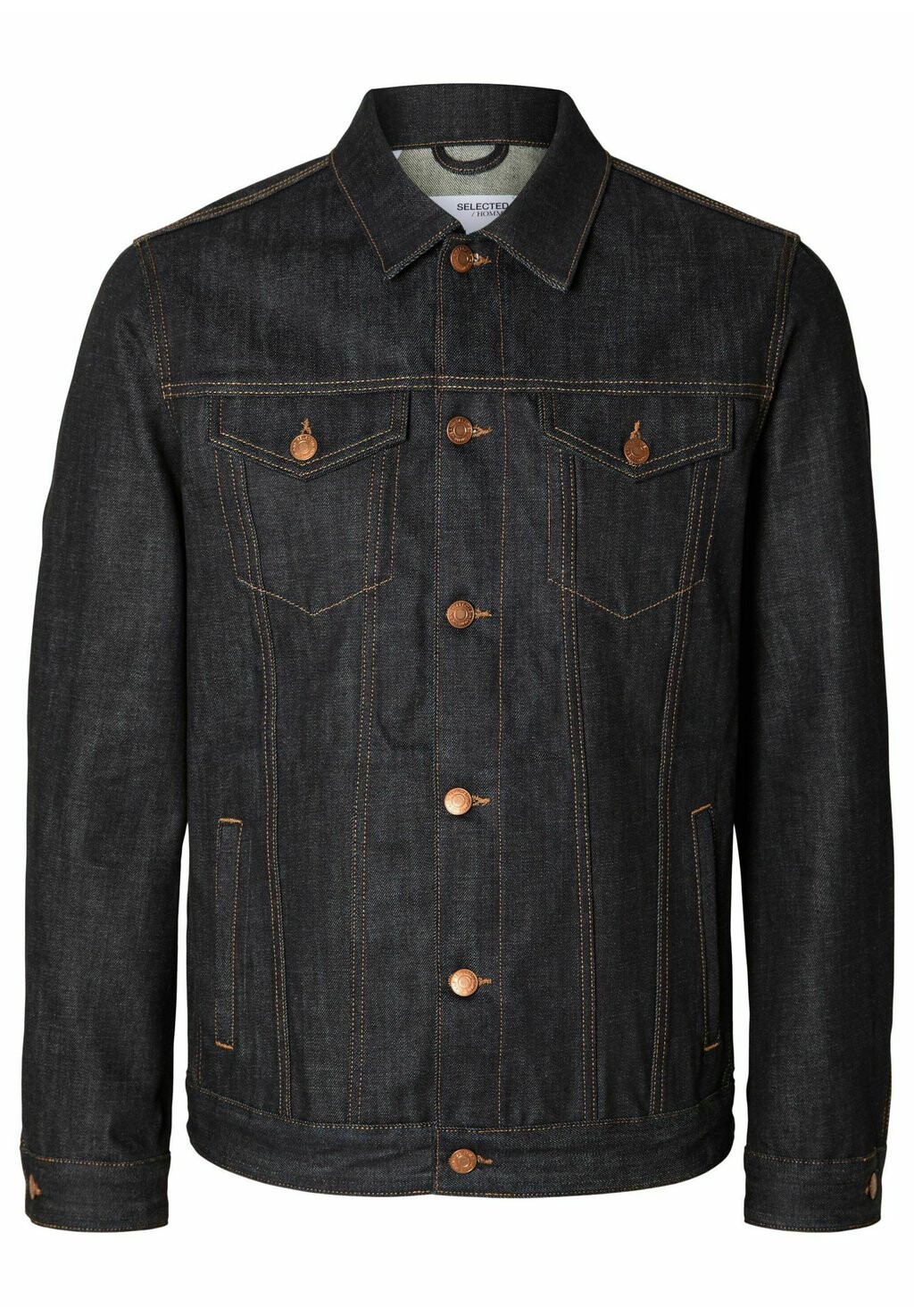 

Джинсовая куртка Selected Homme СЕЛВЕДЖ, цвет black denim