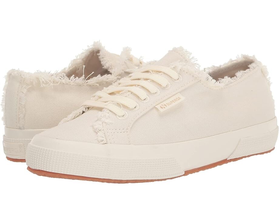 

Кроссовки Superga 2750 Fringed Organic Canvas Natural Dye, цвет Organic Cream