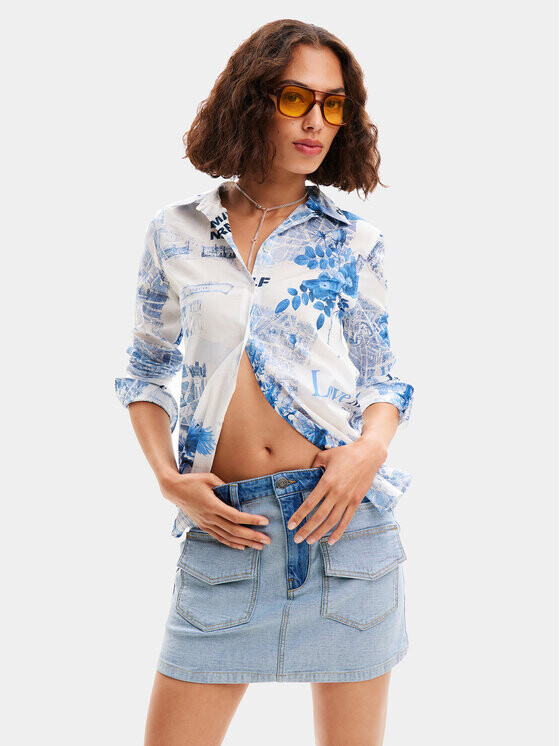 

Рубашка стандартного кроя Desigual, синий