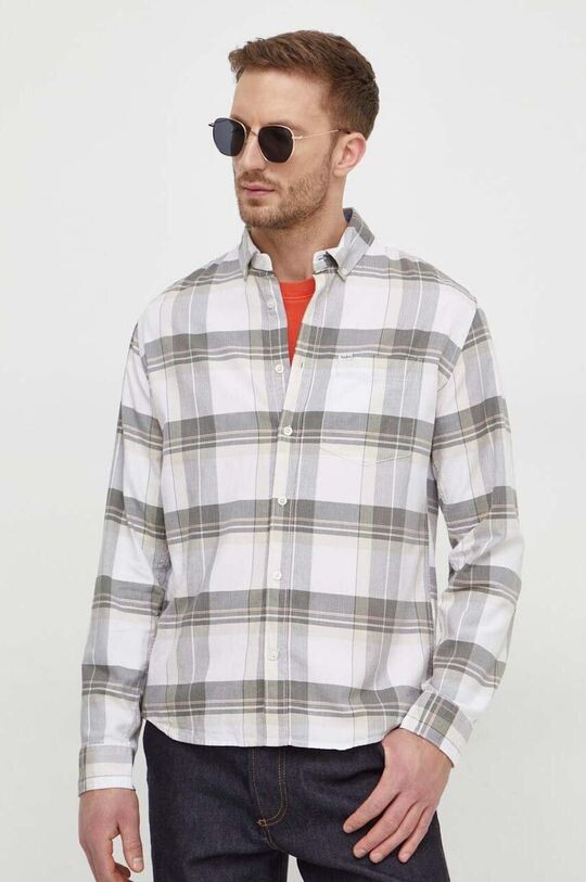 

Хлопчатобумажную рубашку Pepe Jeans, белый