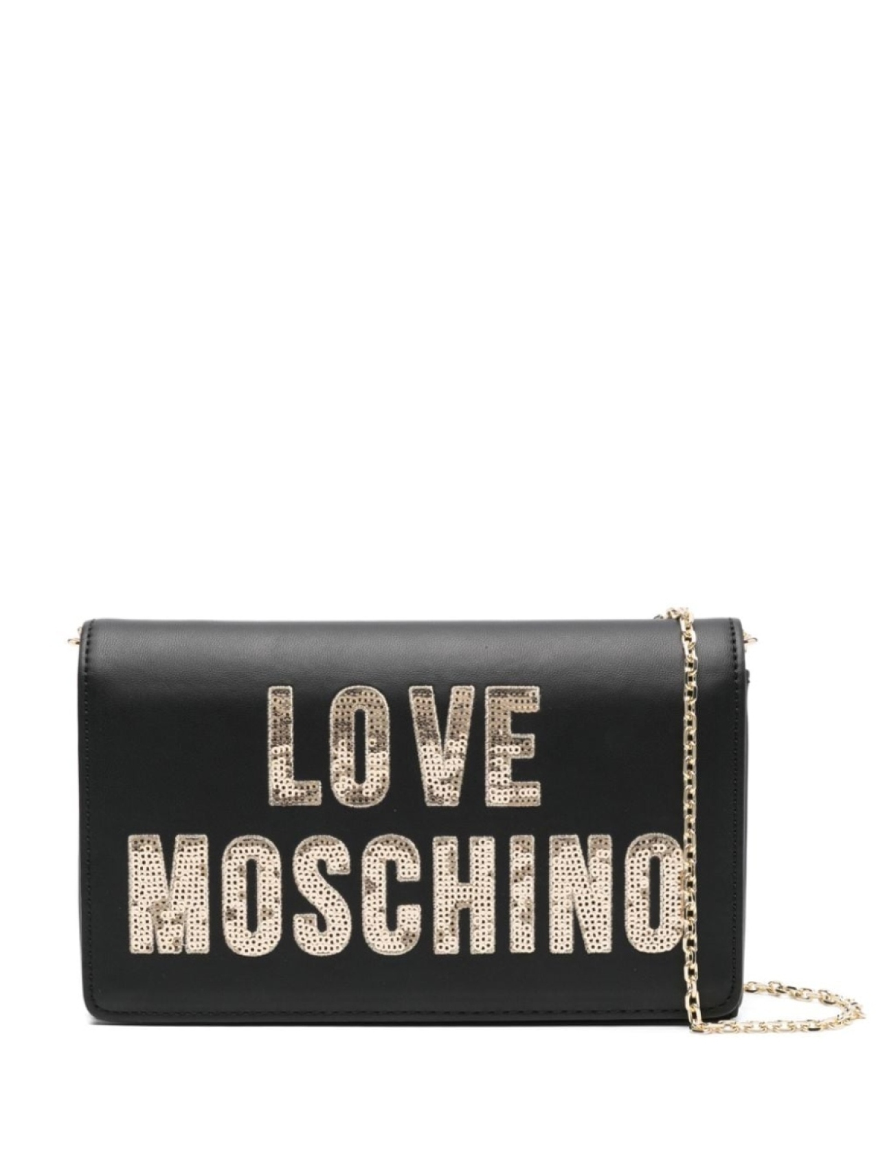 

Love Moschino сумка через плечо с логотипом, черный