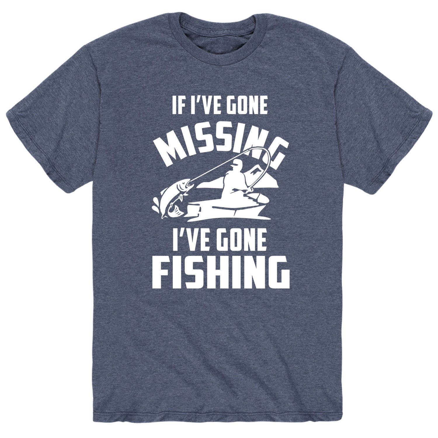 Мужская футболка для рыбалки «If Ive Gone Missing» Licensed Character мужская толстовка gone missing gone fishing licensed character