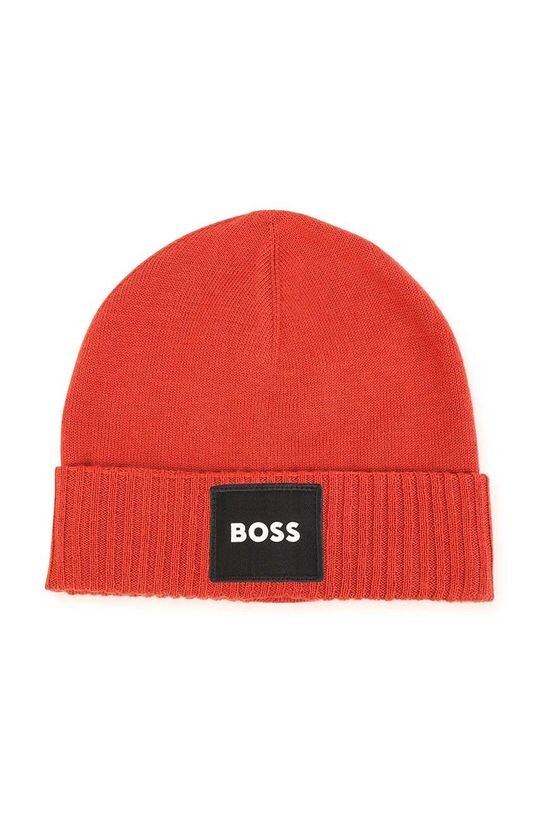 

Детская шапка BOSS из смесовой шерсти, оранжевый