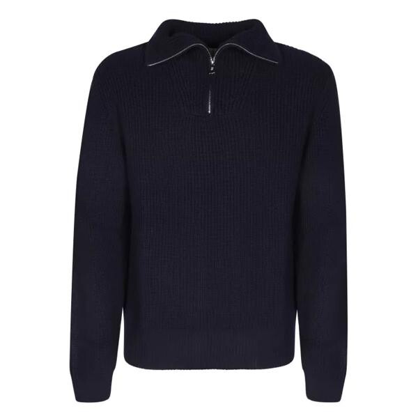 

Свитер half zipped collar sweater Officine Generale, черный