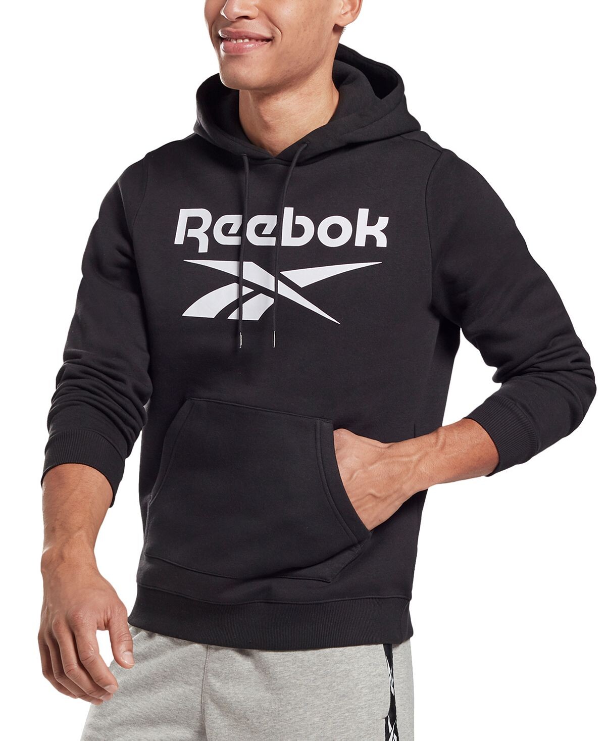 

Мужская флисовая толстовка с логотипом Reebok