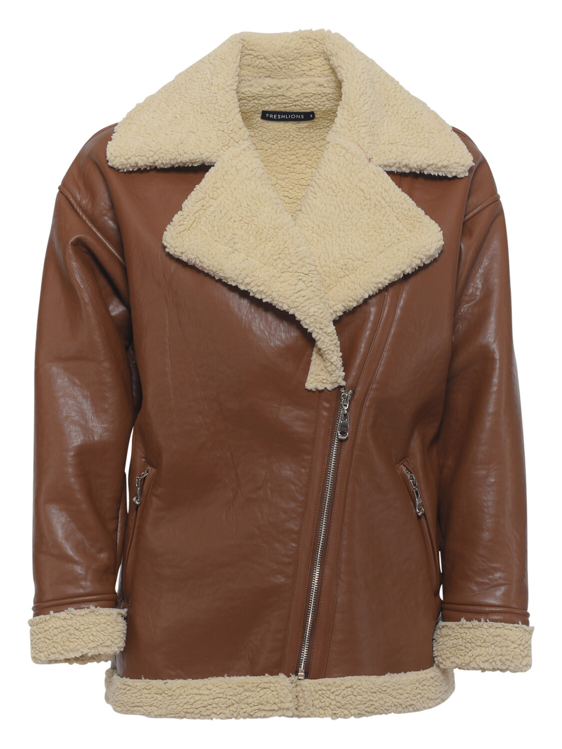 

Кожаная куртка Freshlions Jacke Ella, коричневый