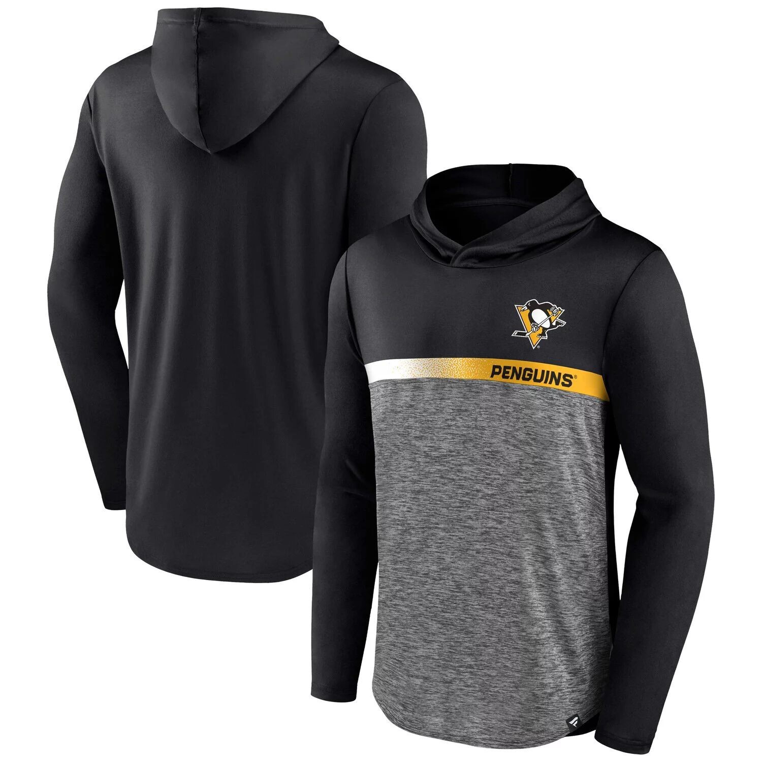 

Мужской черный пуловер с капюшоном Fanatics Pittsburgh Penguins Podium Defender